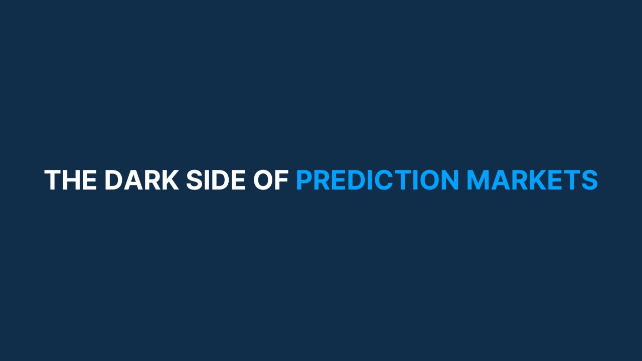 The Dark Side of Prediction Markets (& why they feel so compelling right now)