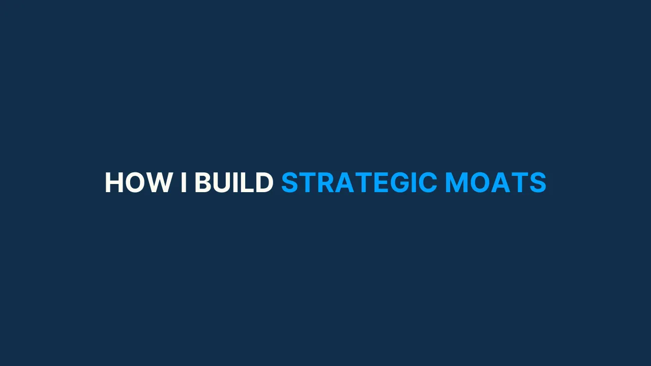 How I build strategic moats for my bootstrapped company [#80]